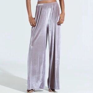 AKIRA Velvet Wide Leg Pants